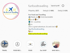 instagram fun food travelling profile